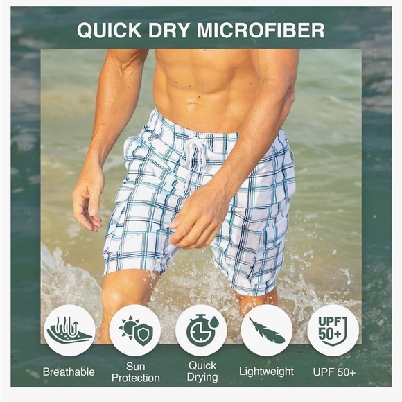 NWT Kanu Surf Men's Infinite Swim Trunks M - Picture 2 of 7